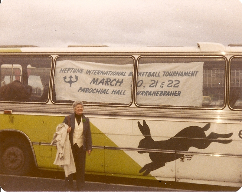 Rita Strickland, Pete’s mother, in Cork for the 1981 tournament.